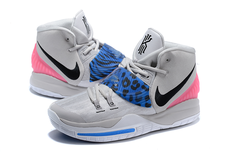 2020 Nike Kyrie Irving VI Silver Grey Blue Pink - Click Image to Close